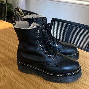 Doc Marten Platform Combat Boots Vegan Leather